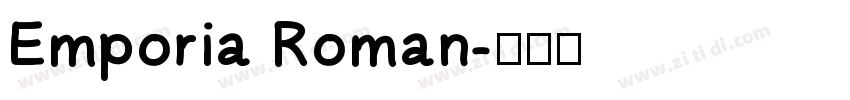 Emporia Roman字体转换
